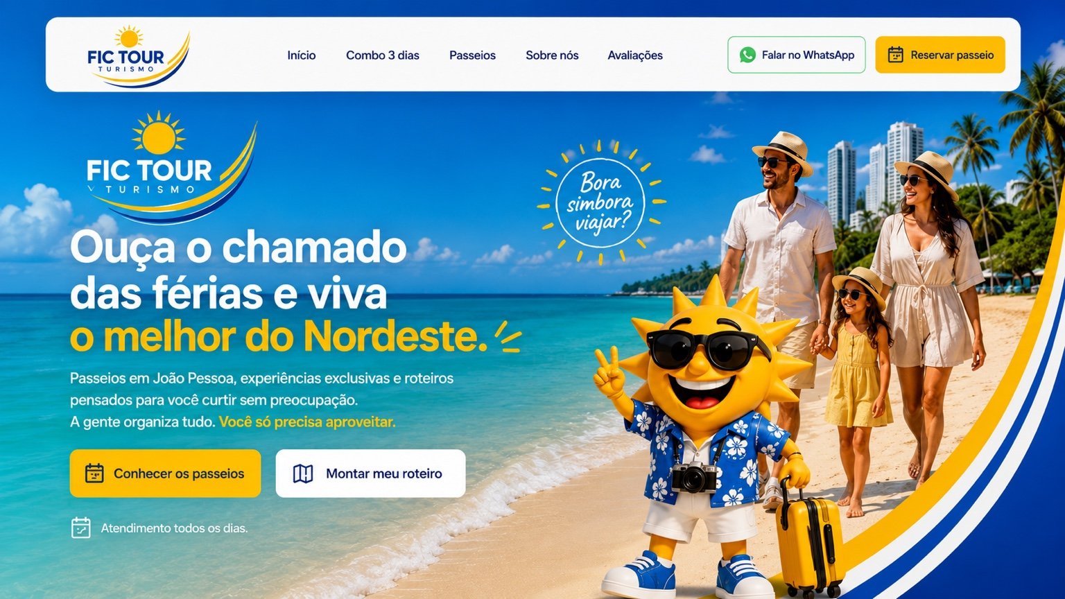 FIC TOUR Turismo: passeios em João Pessoa e no Nordeste
